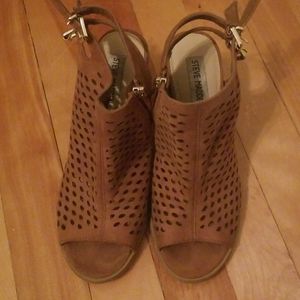 Steve Madden Open Toe Suede Heels